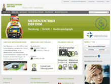 Tablet Screenshot of medienzentrum-ekm.de